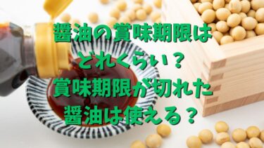 醤油の賞味期限はどれくらい？賞味期限が切れた醤油は使える？