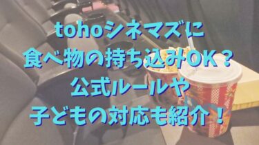tohoシネマズに食べ物の持ち込みOK？公式ルールや子どもの対応も紹介！