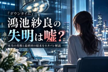『ダウンタイム』鴻池紗良の失明は嘘？本当の真相と最終回の結末をネタバレ解説！