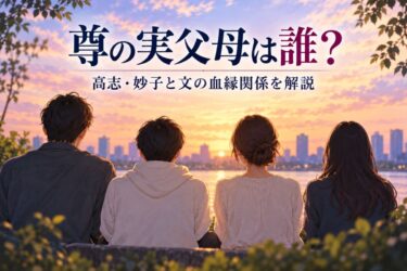『ダウンタイム』尊の実父母は誰？高志・妙子と文の血縁関係を解説！