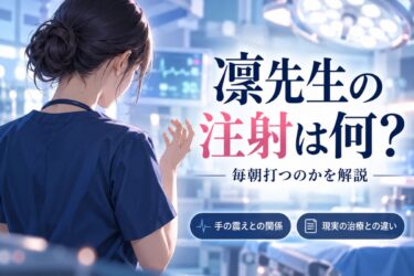 『ダウンタイム』凜先生が手に打つ注射は何？ボトックスとの関係と毎朝打つのかを解説！